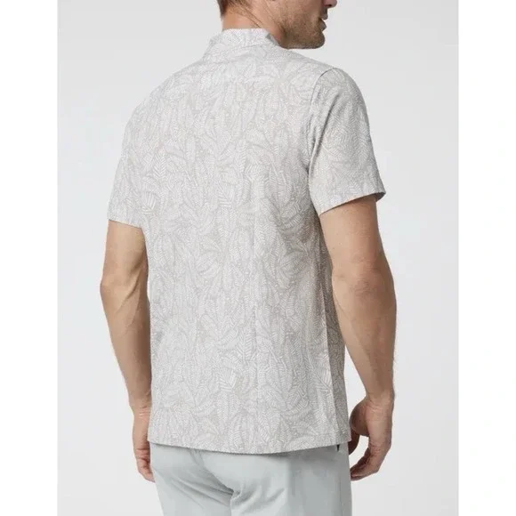 Vuori Men's Short Sleeve Bridge Button Down Shirt, Umber Sago, Size Large NWT - Picture 2 of 7